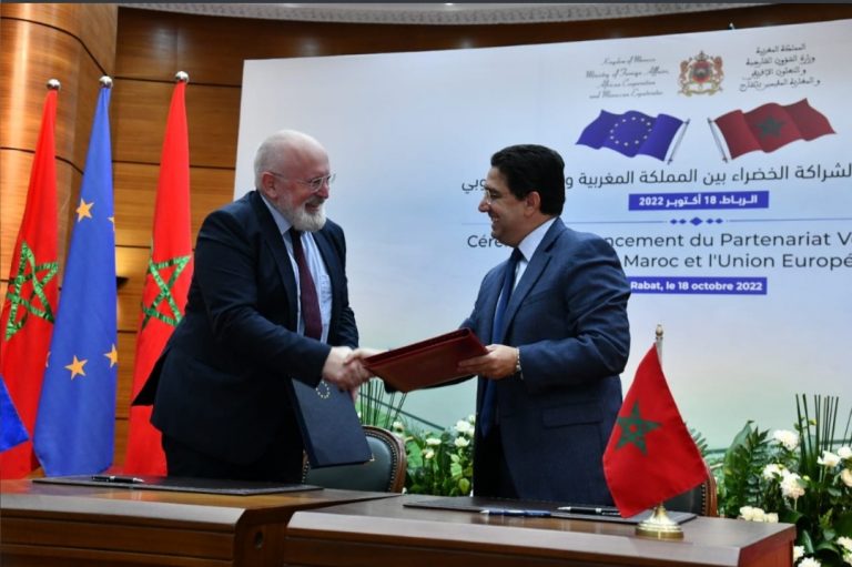 Le Maroc premier pays à signer un Partenariat vert avec l’UE